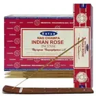 Satya Nag Champa Indian Rose Pooja Agarbatti Incense Sticks 15g x 12 Boxes 180gm