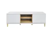 Gina Modern TV Stand Cabinet Entertainment Unit - 1.5m - High Gloss White