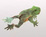 NEW PLUSH SOFT TOY Folkmanis 3082 Jumping Frog Hand Puppet RETIRED