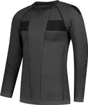 Rusty Stitches Baselayer, functional shirt longsleeve , color: White/Yellow/Black , size: S/M