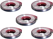 Mellisso 5pcs 20mm 5m Chrome Moulding Strip Trim Self Adhesive Crash Protector Van