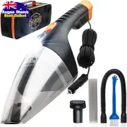 Thisworx Car Vacuum 12V LED Light Handheld 16ft Cord 3 Attachments