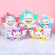 Nine Tailed Fox Spirit 21cm 3D Puzzle Micro Connection Building Blocks DIY