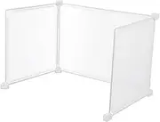 NOLITOY 3pcs Transparent Desk Divider Screen Plastic Sneeze Guard Partition for Classroom Office Protective Shield for Safe Interaction Easy to Clean Stable Base