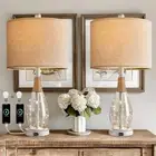 23" Table Lamps for Living Room Set of 2 Bedside Lamps for Night Stands