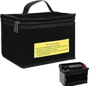 Battery Bag Fireproof - Flame-Resistant Battery Holder | Battery Safety Storage Pouch | Rechargeable Battery Carrying Case, Safe Storage for Lithium Batteries, Portable Battery Holder for Travel