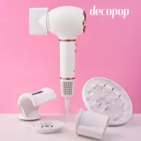 在飛比找momo購物網優惠-【decopop】美型負離子吹風機DP-801(小蘋機)