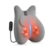 Lumbar Support Pillow for Office Chair, Shiatsu Massage Lumbar Dark Gray