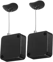 Holibanna 2Pcs Remote Control Security Cable Lock Retractable Wire for Bikes Luggage and More Durable Automatic Design for Convenient Use and Storage