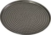 Bakemaster Pizza Crisper Tray Non-Stick Perfect Crust, Grey FAST & FREE NEW-AU