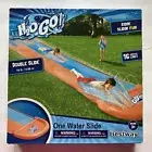 Bestway Double Slide 16ft Riding & Sliding Water Slide with Drench Pool for Kid