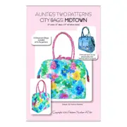 City Bags Midtown Pattern by Aunties Two Patterns Stays Included Quilting Sewing Craft