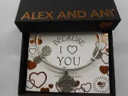 Alex and Ani Because I Love You GODDAUGHTER II Bracelet Rafaelian Gold NWTBC