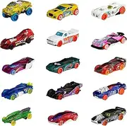 Hot Wheels Track Bundle of 15 Toy Cars, 3 Track-Themed Packs of 5 1:64 Scale Vehicles, Cool Set for Collectors & Kids