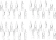 Binxind 40Pcs Nasal Bottle, 10ML Clear Small Empty Nose Bottle Reusable Fine Mist Sprayers for Travel