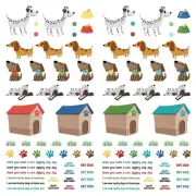 Hot Diggity Dog Double-Sided Cardstock 12"x12"-Pre-Colored Dies - 25 Pack
