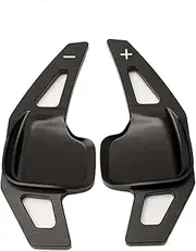 Shift Paddle Extension For BMW For GT For F30 F31 F32 For F10 F20 F22 For X4 For Z4 1 2 3 4 5 6 7 Series Aluminum Steering Wheel Extension Interior Paddle Shifter 2pcs(Black)
