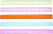SEWACC 5Pcs Flexible Ruler 30cm Plastic Ruler Shatterproof Straight Edge Ruler Soft Bendable Ruler Clear Ruler for Kids Adults School Classroom Office