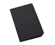 Solid Color Portable Passport Case ID Card Cover Holder Protector Organizer-Black