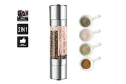 2in1 Salt and Pepper Grinder Stainless Steel Manual Ceramic Spice Mills Kitchen