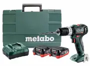 Metabo SB12BLPCHD40K - 12V Powermaxx Hammer Drill Kit (2 x 4.0Ah)