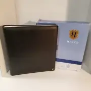 HENZO 12" x 11" Leatherette Glue In Photo Album / Scrap Book Black New NIB
