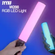 JYYXF W200 RGB LED Video Light Full-Color Tube Light Stick 2500K-9000K w/ Tripod