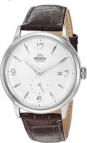 [ORIENT] Men's "Bambino Small Seconds" Japanese-Automatic Watch with Leather Strap, 21 mm