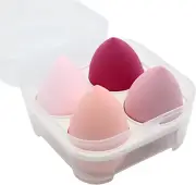 4Pcs Makeup Sponge Set, Foundation Blending Beauty Sponge, Wet and Dry Makeup...
