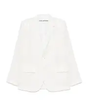 Junya Watanabe Sequined Long Sleeved Blazer WHITE