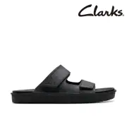 【Clarks】男鞋 Litton Strap 兩片式魔鬼氈設計拖鞋 涼鞋(CLM76758S)