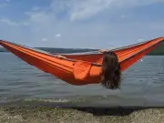 Breezy Point® Double Lightweight Parachute Camping Hammock with Tree Straps