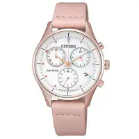 在飛比找蝦皮購物優惠-CITIZEN 粉紅佳麗光動能時尚優質腕錶-玫瑰金+粉紅-F