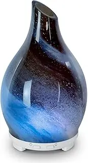 Maromamix Essential Oil Diffuser 120ML Glass Ultrasonic Aromatherapy Oil Diffuser-Aroma Humidifier, 7 Color Changing Light, Waterless Auto-Off, Ultra-Quiet for Sleeping, Yoga, Home, Office and Spa