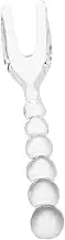 GAROZATION Dessert Glass Fork Tea Spoons for Tea Party Espresso Spoons Ceramic Teaspoons Espresso Teaspoons Coffee Cup Automatic Stirring Cup Coffee Scoop and Stirrer Glass Transparent