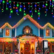 800LED 50FT, Fairy Icicle String Lights, Plug-in, Multi-Color & Warm White, C...
