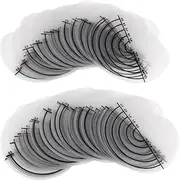 kokiya 50Pcs Single Hole Round Spacer Template Heat Scalp Guide Tools Hair And