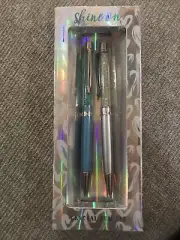 Shine On Crystal Pen(2)Shimmer. Great For Formal Events/Fancy Wedding Guest Book