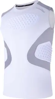 COOLOMG Youth Baseball Chest Protector Padded Compression Shirt Softball Footbal