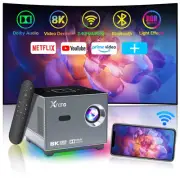 [8K/4K Video Decode Support & Electric Focus] Mini Projector with 5G WiFi and...