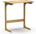 Filula Tv Tray Table Bamboo Tv Dinner Table C Shaped End Table for Sofa Couch