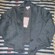 BNWT PUMPKIN PATCH Grey/Blue sparkling girls size 5 Cardigan