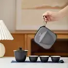 3in1 Teapot Teacup Kit Portable Chinese Tea Pot and Cup Set Tea Ceremony