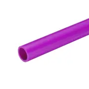 PVC Rigid Round Pipe 16mm ID 20mm OD 20cm 8" Length Purple High Impact