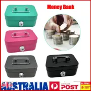 Lockable Coin Cash Box Deposit Petty cash Money Box Safe Key Lock/Code Lock Gift