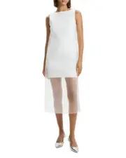 Theory Organza Layer Mini Shift Dress 14A 2156