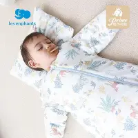 在飛比找Yahoo!奇摩拍賣優惠-麗嬰房嬰兒純棉睡袋一體式防踢被神器防驚跳包巾商場