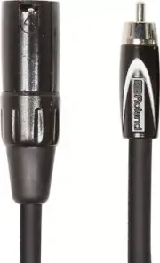 Roland RCC-10-RCXM Oxygen-Free XLR-M to RCA-M Hi-Quality Interconnect Cable 10ft