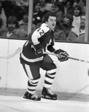 Errol Thompson Of The Toronto Maple Leafs 1970s Old Ice Hockey PHOTO