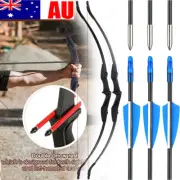 56" Archery Takedown Recurve Bow 40lbs & Arrows for RH/LH Adult Hunting Target